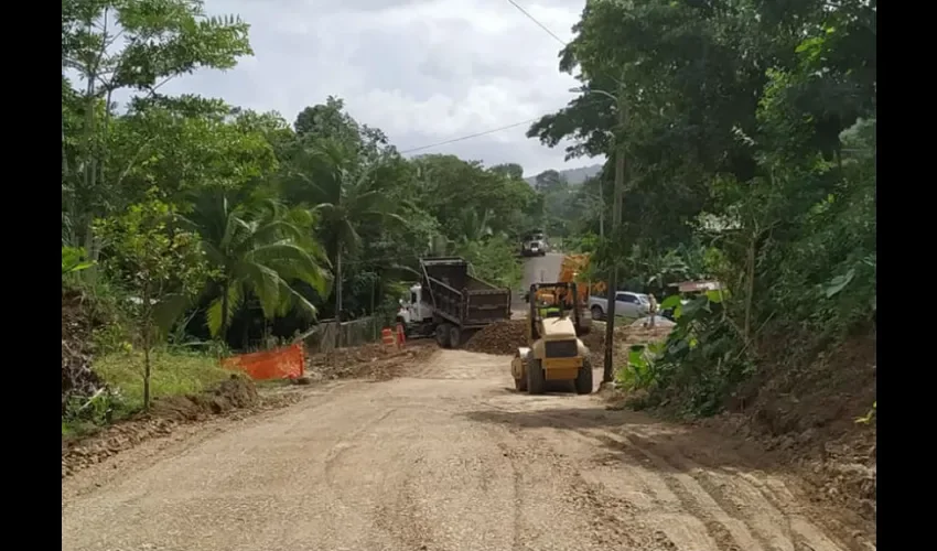 Foto ilustrativa del área que están reparando. 