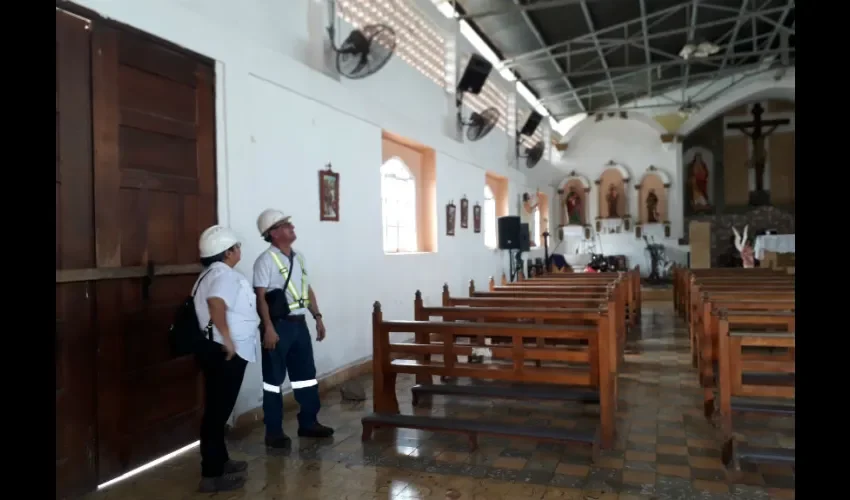 Foto ilustrativa del estado del templo. 