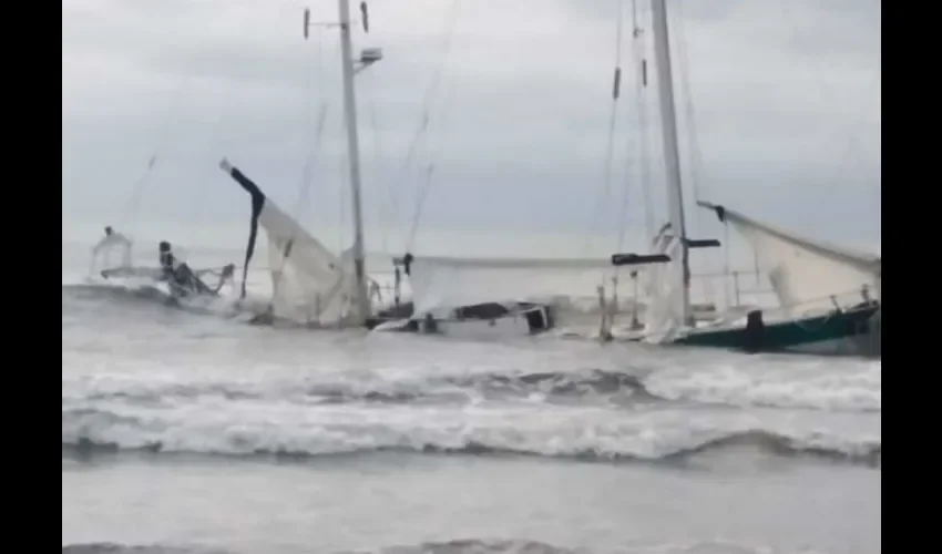 Foto ilustrativa del velero afectado. 