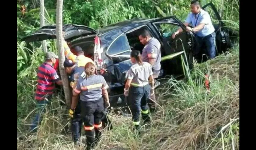 Foto ilustrativa del accidente de tránsito. 