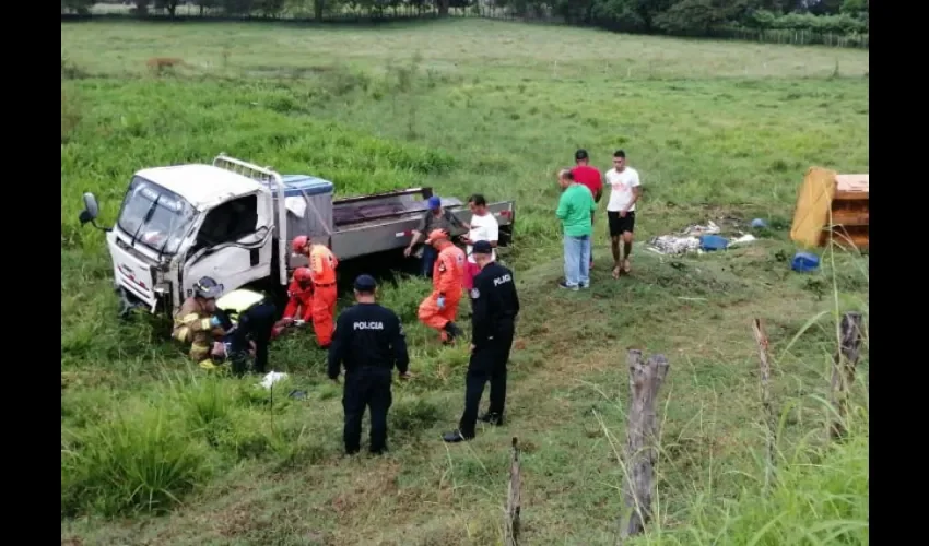 Foto ilustrativa del área del accidente. 