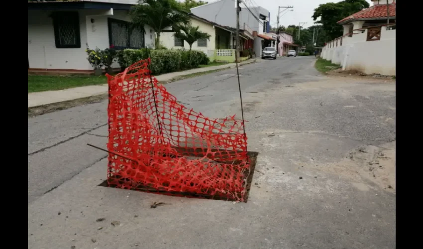 Foto ilustrativa de la calle dañada. 