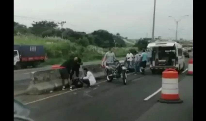 Foto ilustrativa del accidente. 