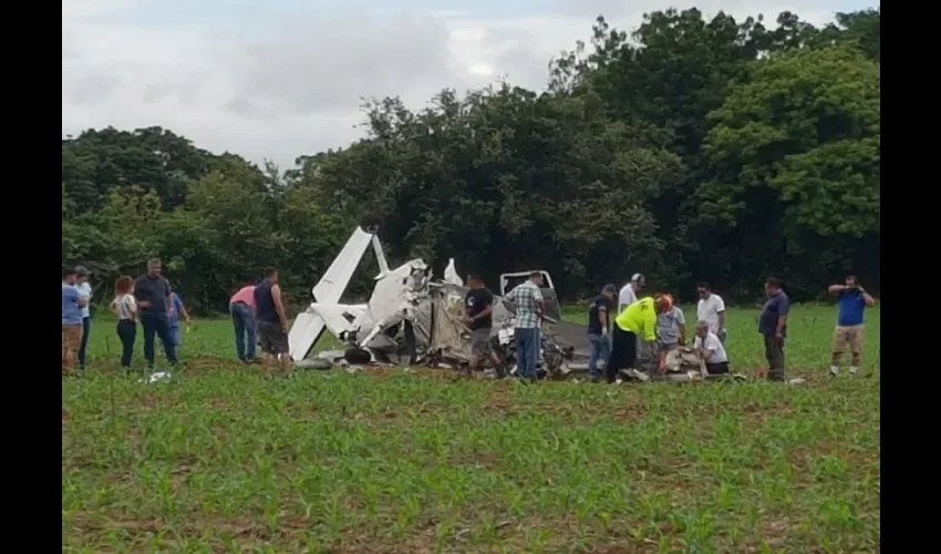 Accidente aéreo. 