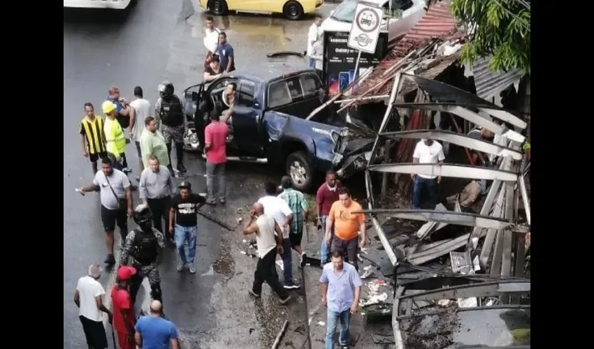 Foto ilustrativa del área del accidente. 