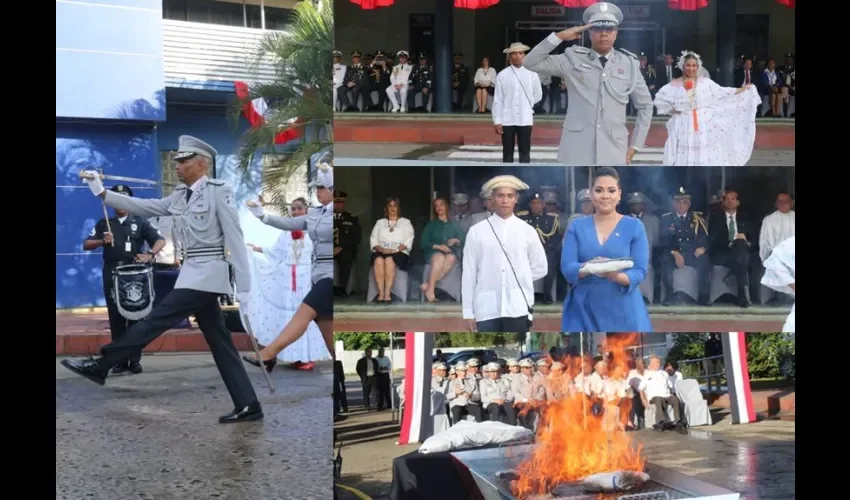 Foto ilustrativa del proceso de quemas de banderas. 