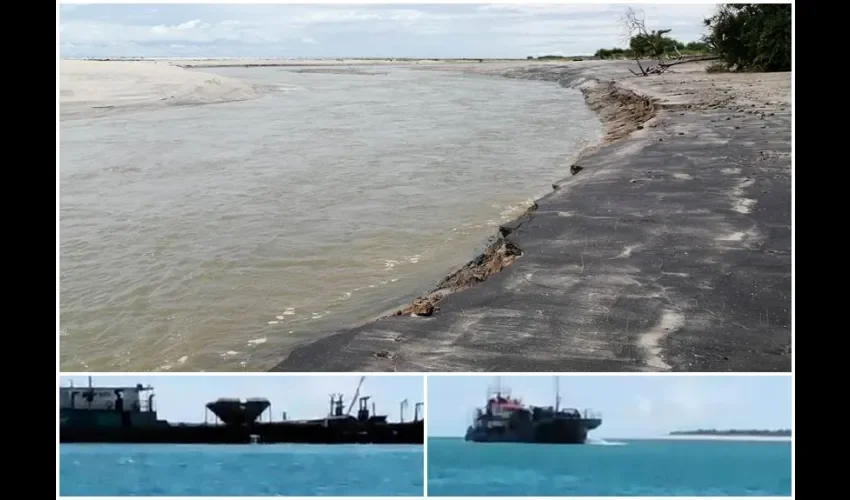 Juliao, dijo temer por los efectos, que tendrá sobre esta parte del distrito la extracción de arena submarina en los años siguientes. Fotos: Eric Montenegro. 