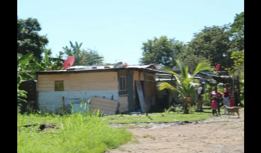 Foto ilustrativa de las casas improvisadas. 