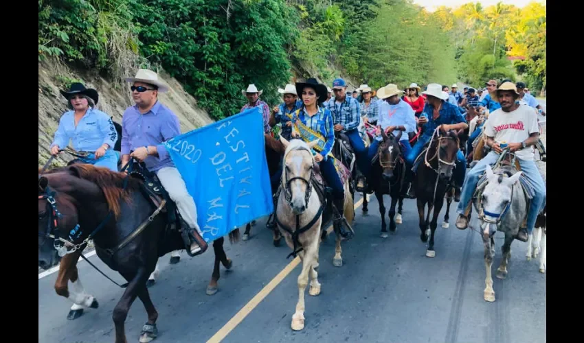 Foto ilustrativa de la cabalgata. 