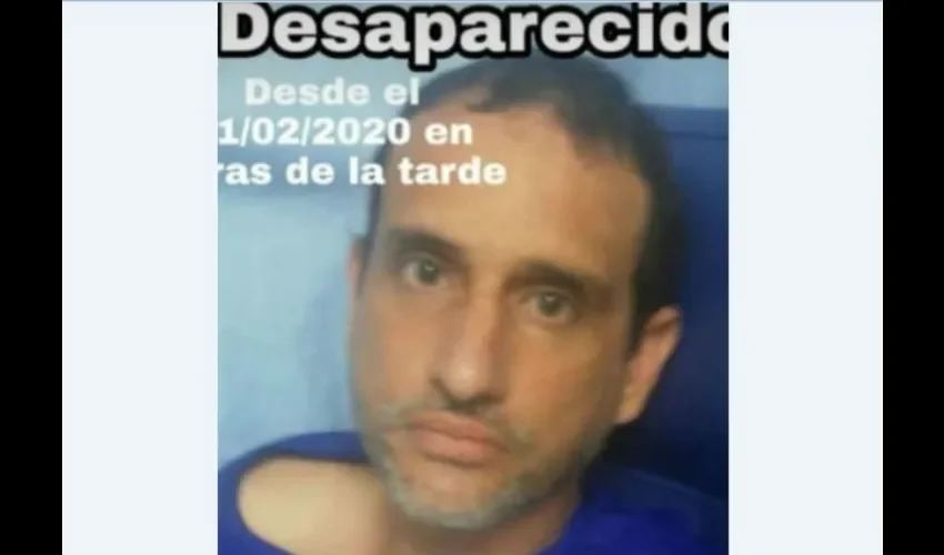 Desaparecido. 