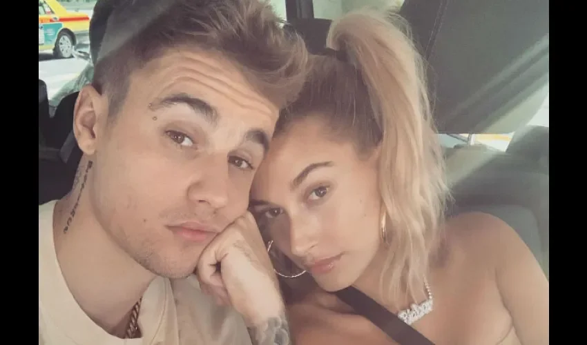 Justin y su esposa Hailey. Foto: Instagram