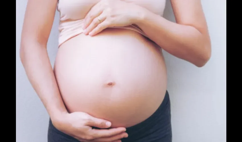 Foto ilustrativa de una mujer embarazada. 