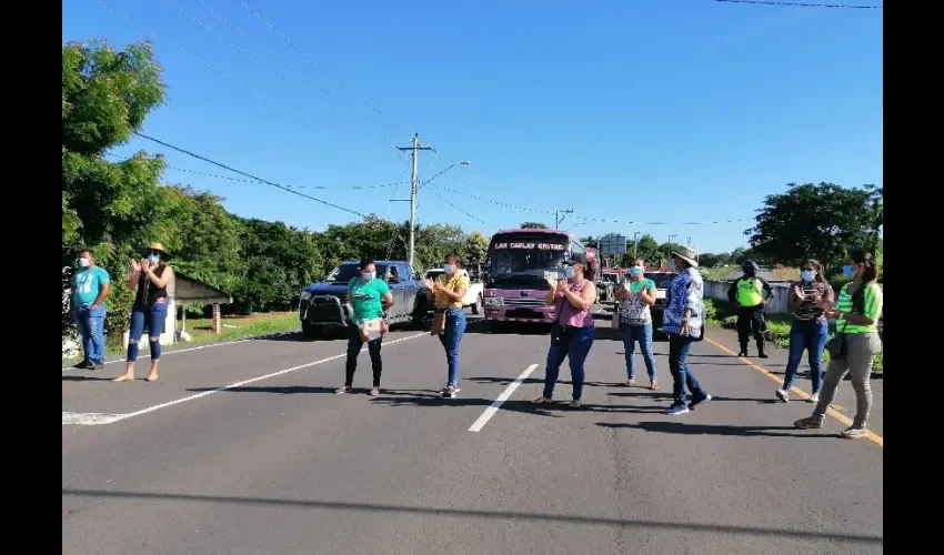 Foto ilustrativa de la protesta. 