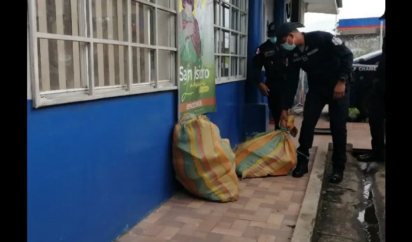 Foto ilustrativa de la droga incautada en San Carlos. 