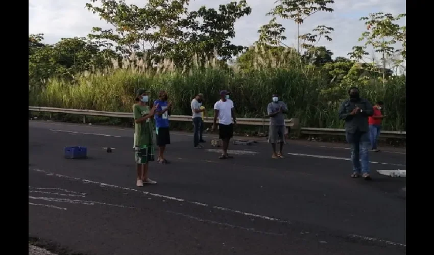 Foto ilustrativa de la protesta. 