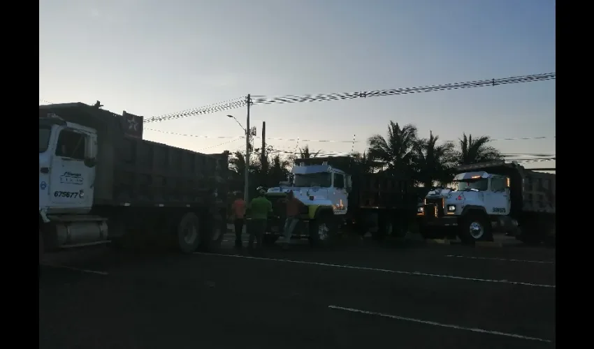 Foto ilustrativa de los camioneros. 