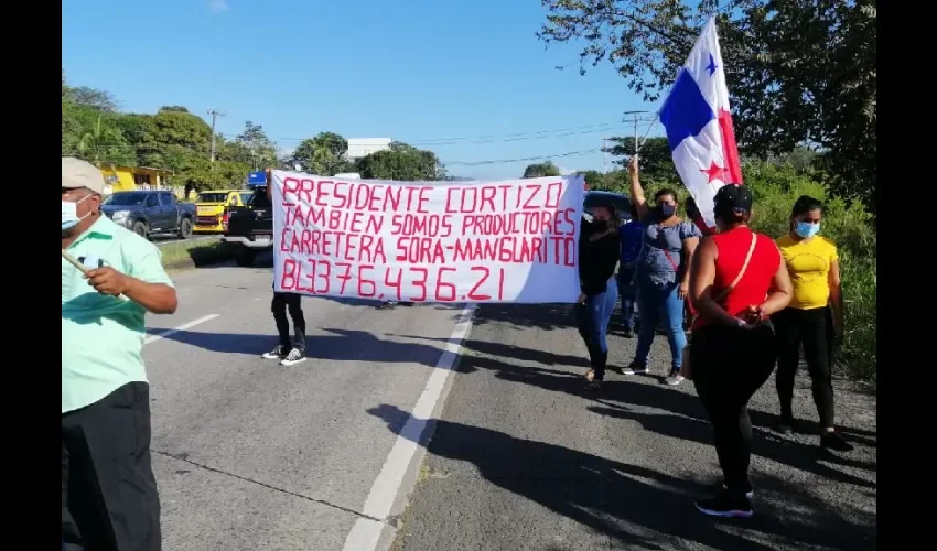 Foto ilustrativa de la protesta. 