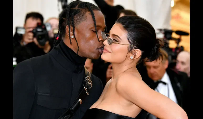 Kylie y Travis Scott. Foto: Archivo