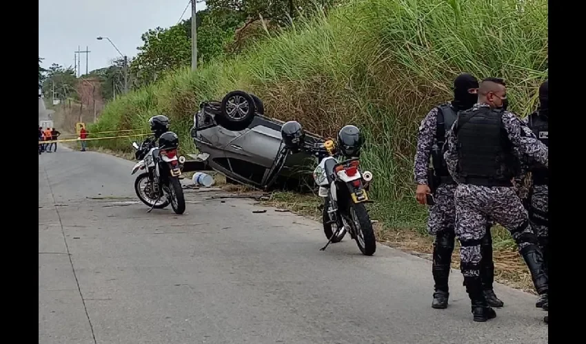 Foto ilustrativa del accidente de tránsito. 