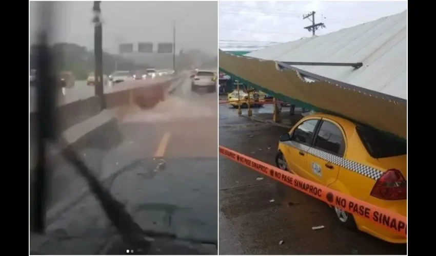 Inundaciones por varias partes del país. Foto y videos: redes sociales. 