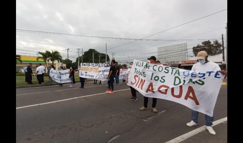 Foto ilustrativa de las protestas. 