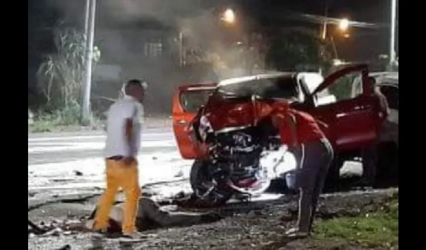 Foto ilustrativa del accidente. 