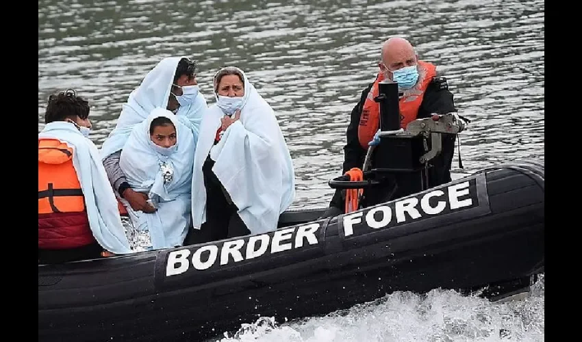 Foto ilustrativa de algunos migrantes. 