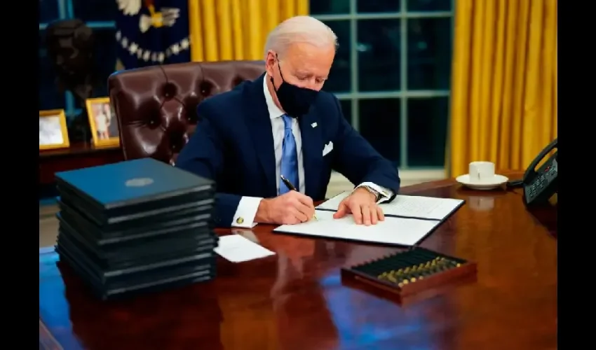 Foto ilustrativa del presidente Biden. 