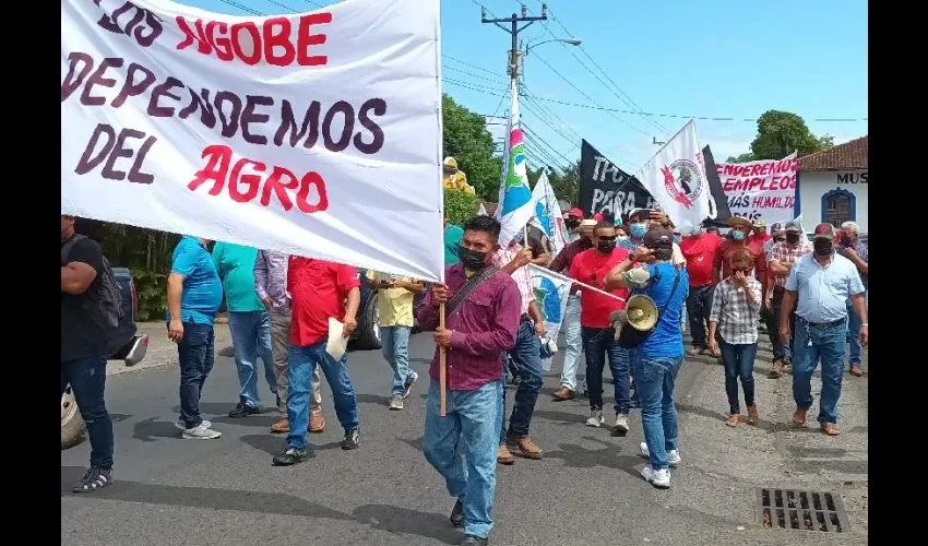 Foto ilustrativa de la protesta. 