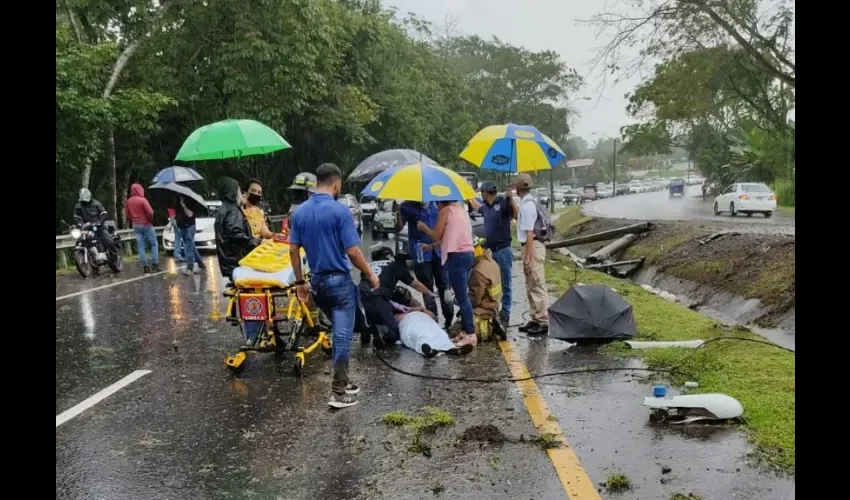 Foto ilustrativa del accidente. 