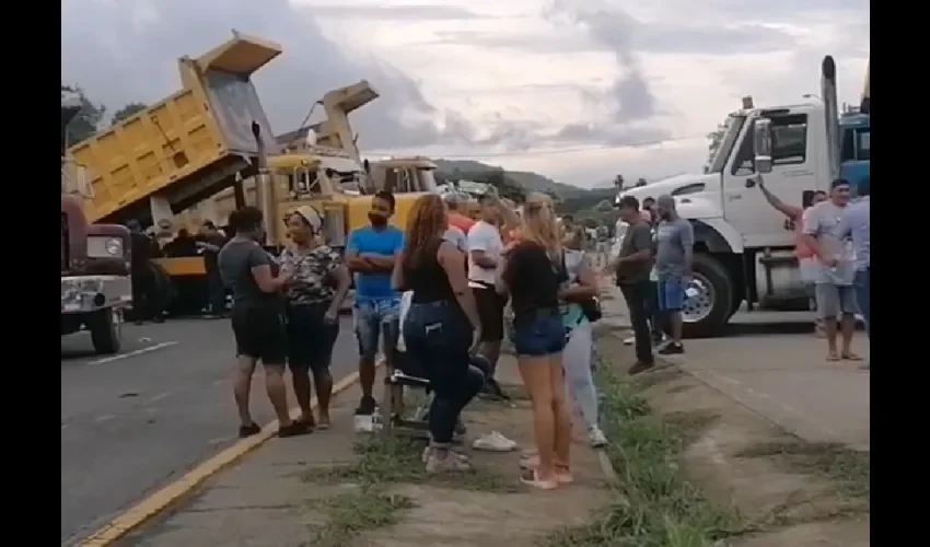 Foto ilustrativa de la protesta. 