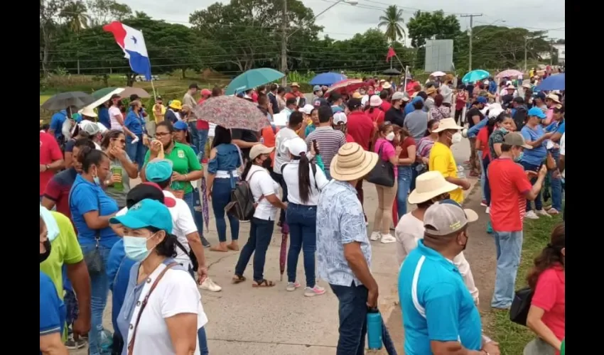 Foto ilustrativa de las protestas.