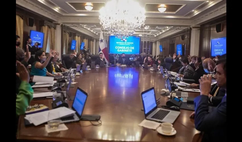 Vista de la reunión del Consejo. 