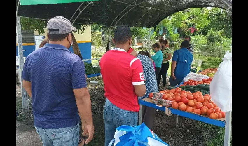 Los productores aprovechan para colocar sus productos. 