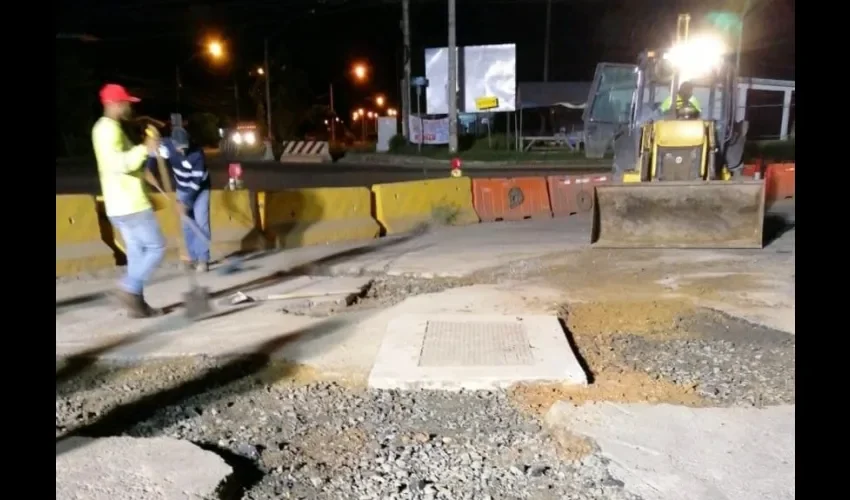 Vista de los trabajos realizados.