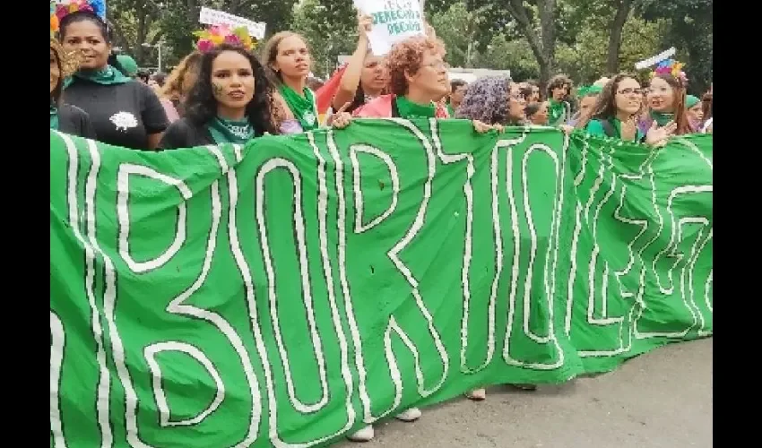 Vista de las manifestaciones. 