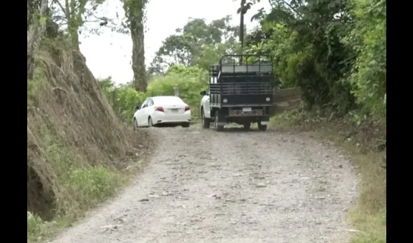 Vista de los caminos en mal estado. 