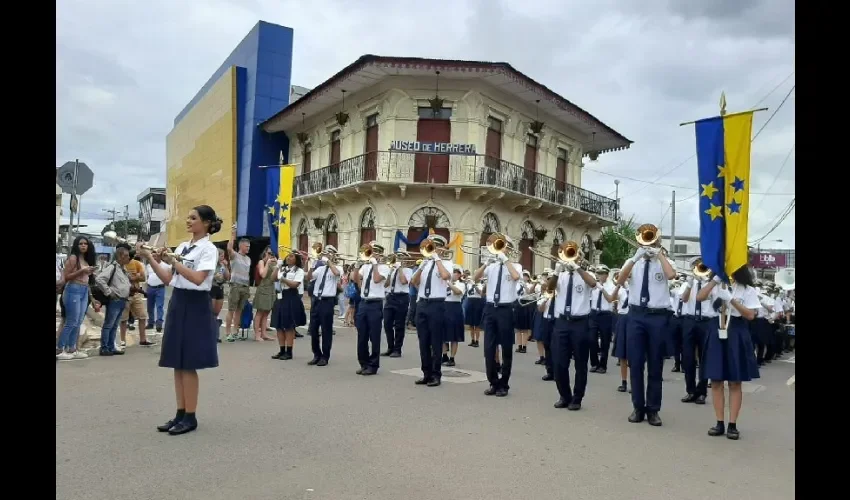 Vista del desfile.