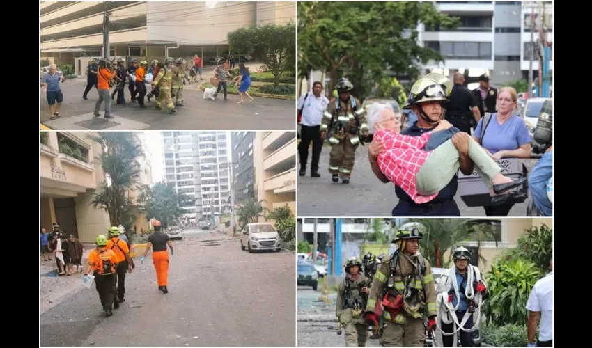 Fotos: Sinaproc /Bomberos. 