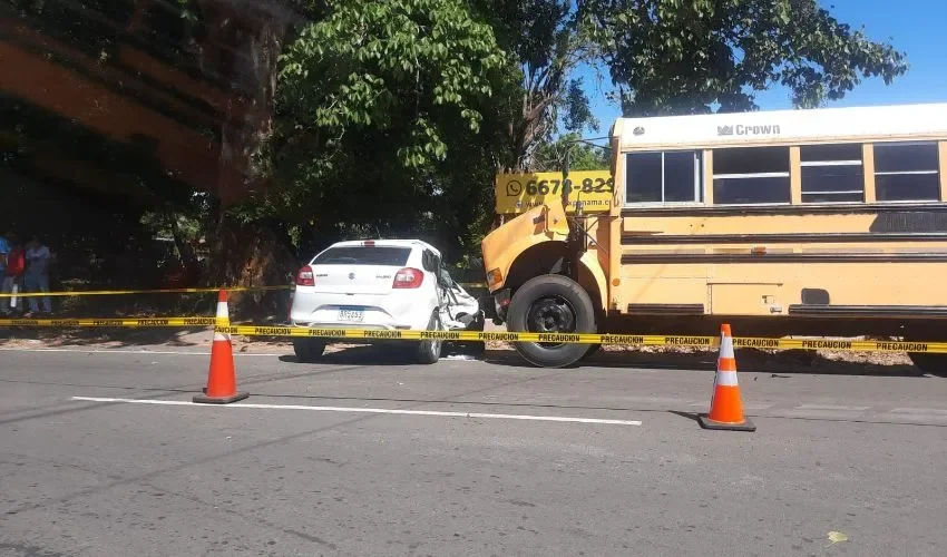 Vista del área del accidente.