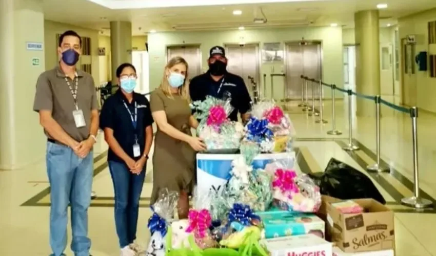 Las donaciones fueron entregadas en el hospital. 