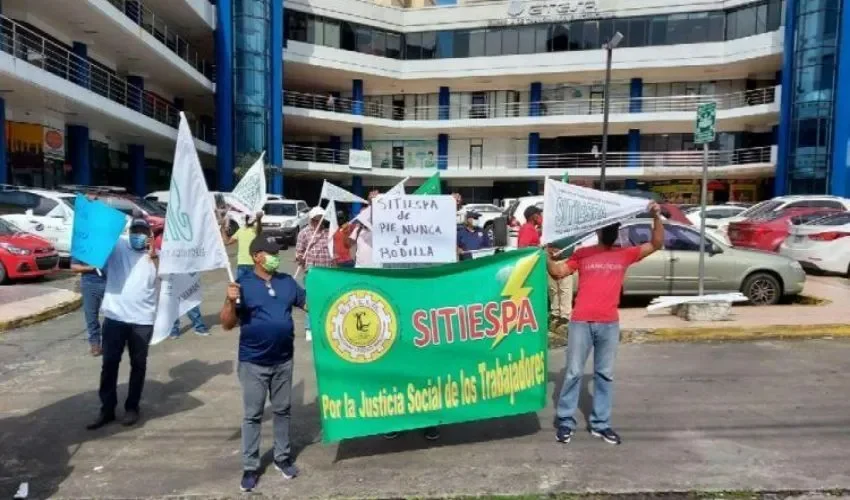 Vista de las manifestaciones. 