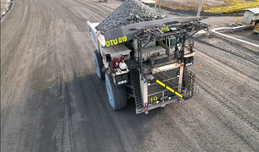 Los trabajos de minería continúan. 