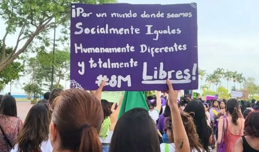 La marcha tuvo buena recepción. 