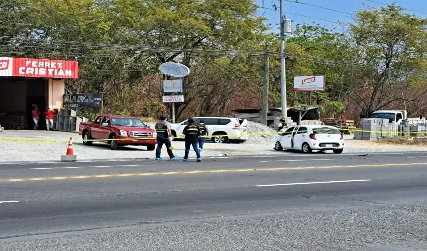 Vista del área del accidente. 