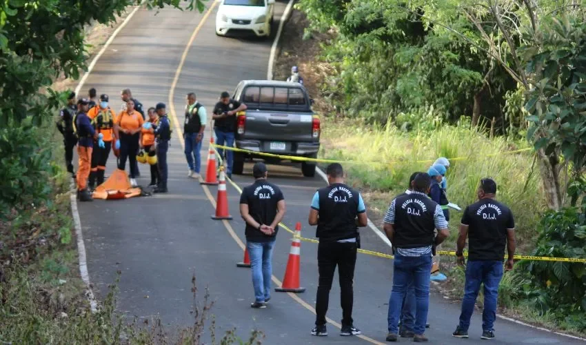 Vista del área del accidente.